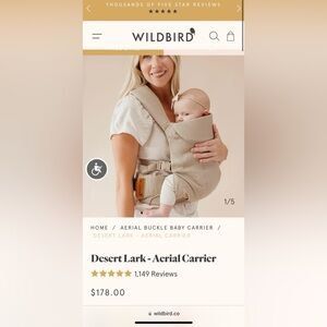 Wildfbird Aerial Carrier Baby - Desert Lark
